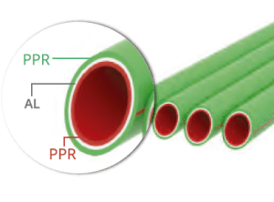 TUBERÍA TRICAPA PPR/AL/PPR – PN 25 – VERDE X 4 MTS