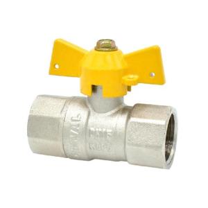 Válvula Bola Bronce Gas NPT Manija Mariposa